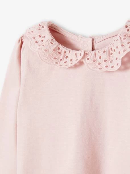 T-shirt Col Brodé Bébé Manches Longues Parme - Vertbaudet – Image 2