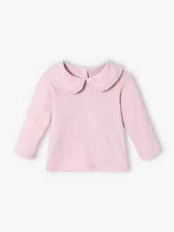 T-shirt Manches Longues Bébé Col Claudine Parme - Vertbaudet