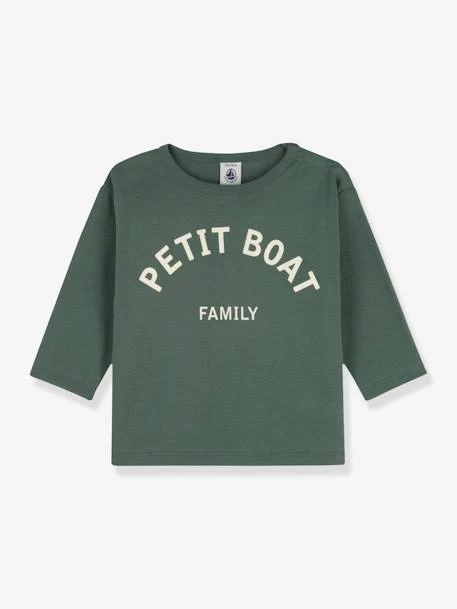 T-shirt Manches Longues Bébé En Coton Bio PETIT BATEAU Vert - Petit Bateau