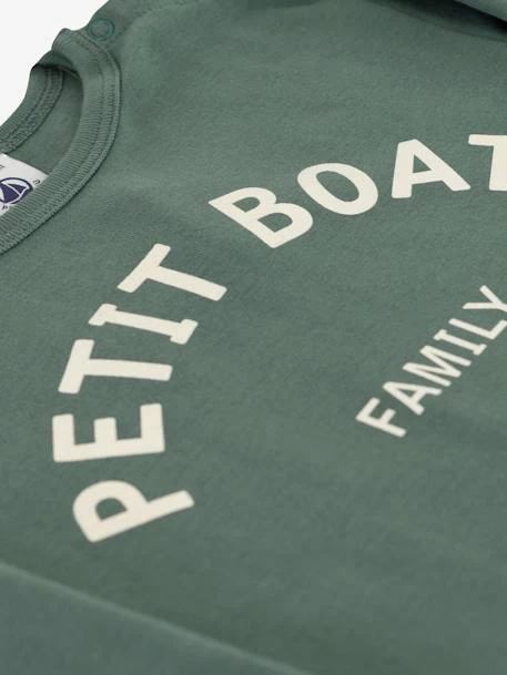 T-shirt Manches Longues Bébé En Coton Bio PETIT BATEAU Vert - Petit Bateau – Image 2