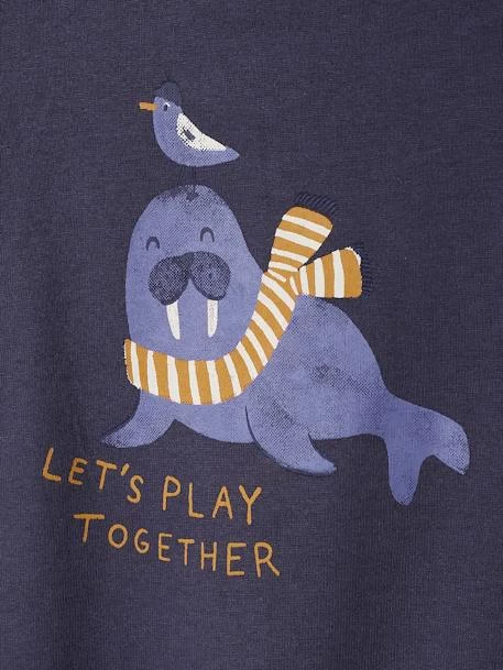 T-shirt Manches Longues Bébé Fantaisie Bleu Nuit - Vertbaudet – Image 2