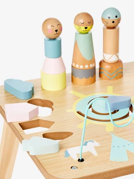 Table D'activités Petits Sioux En Bois FSC® Multicolore - Vertbaudet – Image 5
