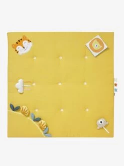 Tapis D'éveil En Lange Sans Arche Tropik Moutarde - Vertbaudet