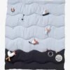 Tapis D'éveil Souple Sans Arche LEON SUR LE PONTON Bleu - Vertbaudet