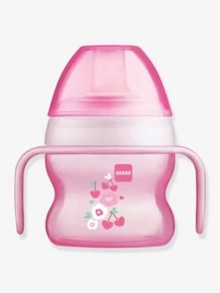 Tasse à Bec Souple 150 Ml MAM Starter Cup Animal Avec Anses Rose - Mam