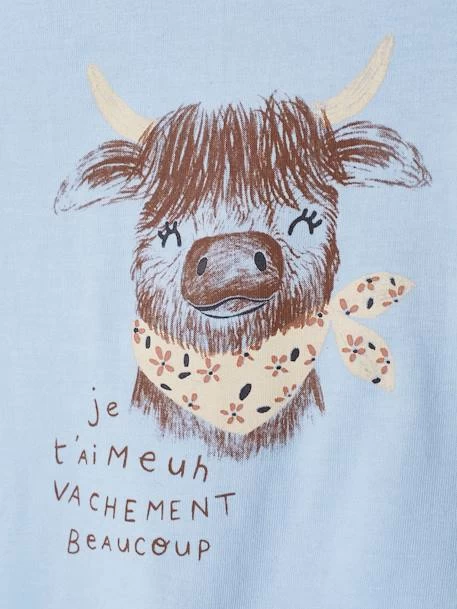 Tee-shirt Fantaisie Bébé Manches Longues Bleu Ciel - Vertbaudet – Image 2