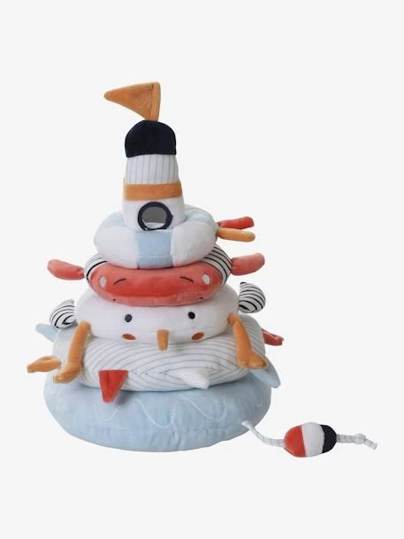 Tour à Empiler En Tissu LEON SUR LE PONTON Multicolore - Vertbaudet