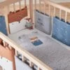 Tour De Lit Pare-chocs BABY FOX Bleu / Multicolore - Vertbaudet