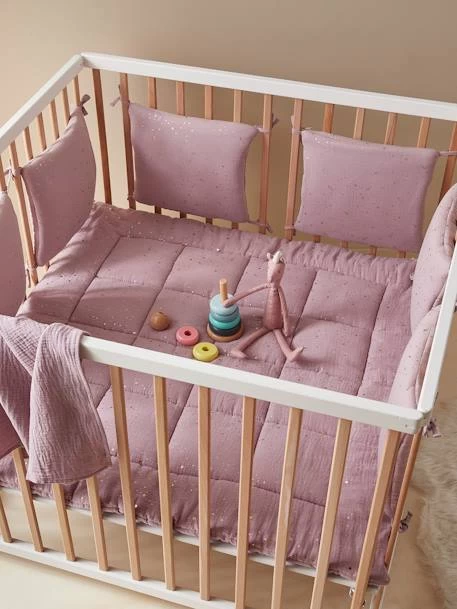 Tour De Lit / Tour De Parc Modulable En Gaze De Coton Bio* COMÈTES Vert Clair - Vertbaudet – Image 2