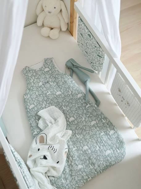 Tour De Lit / Tour De Parc Pare-chocs DANS LES BOIS Oeko-Tex® Vert Sauge - Vertbaudet – Image 3