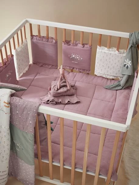 Tour De Lit / Tour De Parc Pare-chocs DOUCE PROVENCE Parme / écru - Vertbaudet – Image 2