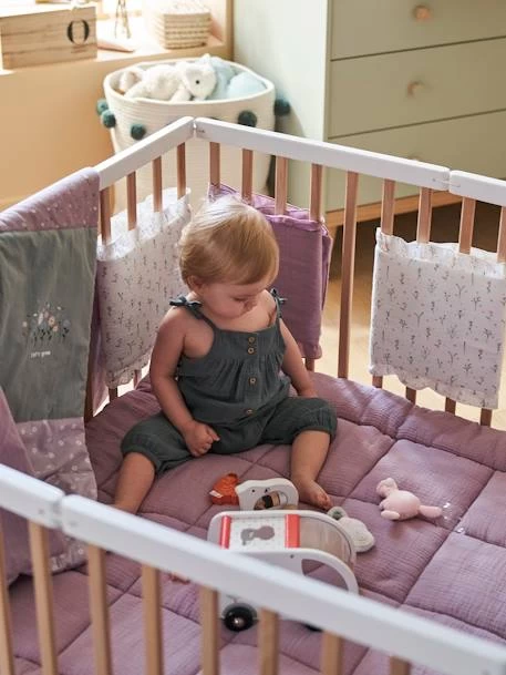 Tour De Lit / Tour De Parc Pare-chocs DOUCE PROVENCE Parme / écru - Vertbaudet – Image 4