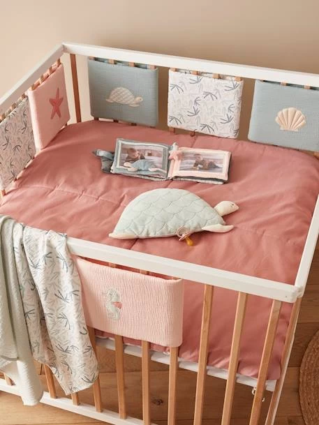 Tour De Lit / Tour De Parc Pare-chocs SOUS L'OCÉAN Rose - Vertbaudet – Image 2