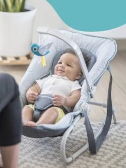 Transat BABYMOOV Graphik Avec Arche De Jeux Gris/pêche - Babymoov