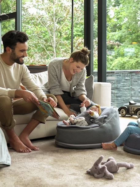 Transat Et Pouf Doomoo Seat’n Swing BABYMOOV Avec Balancelle Intégrée Rose - Babymoov – Image 2