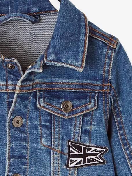 Veste En Jean Bébé Garçon Drapeau Anglais Denim Stone - Vertbaudet – Image 3
