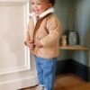 Veste En Velours Côtelé Bébé Doublée Sherpa Sable - Vertbaudet