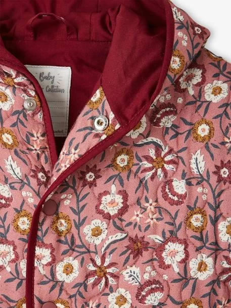 Veste Matelassée Bébé Avec Capuche Bordeaux Imprimé - Vertbaudet – Image 4
