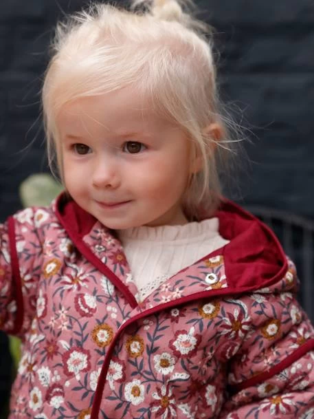 Veste Matelassée Bébé Avec Capuche Bordeaux Imprimé - Vertbaudet – Image 5